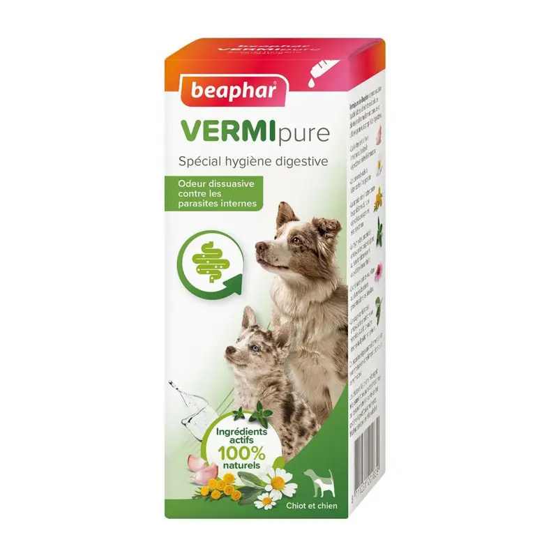 VERMIPURE, purge liquide chiot et chien (50 ml) - Beaphar