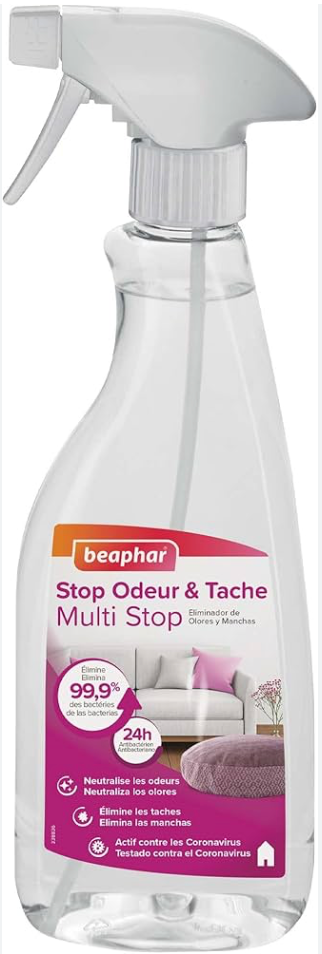 Stop odeurs, élimine les odeurs et taches tenaces (500 ml) - Beaphar