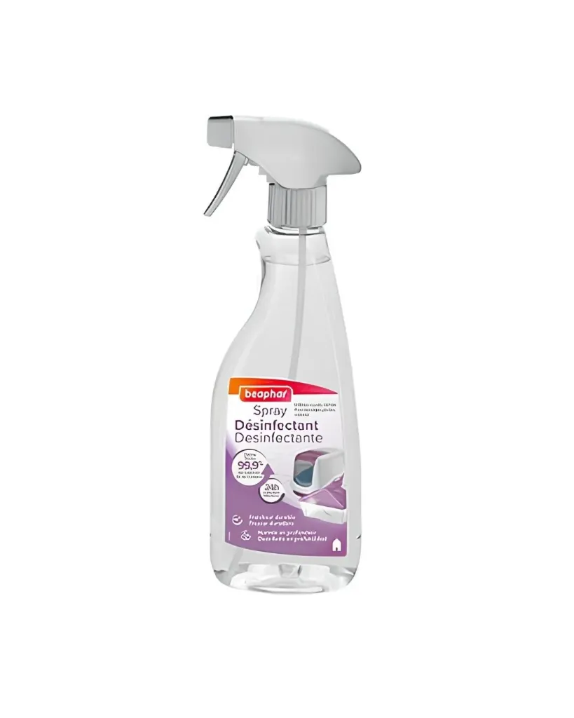 Spray désinfectant, litières, cages, niches, accessoires et plans de travail (500 ml) - Beaphar