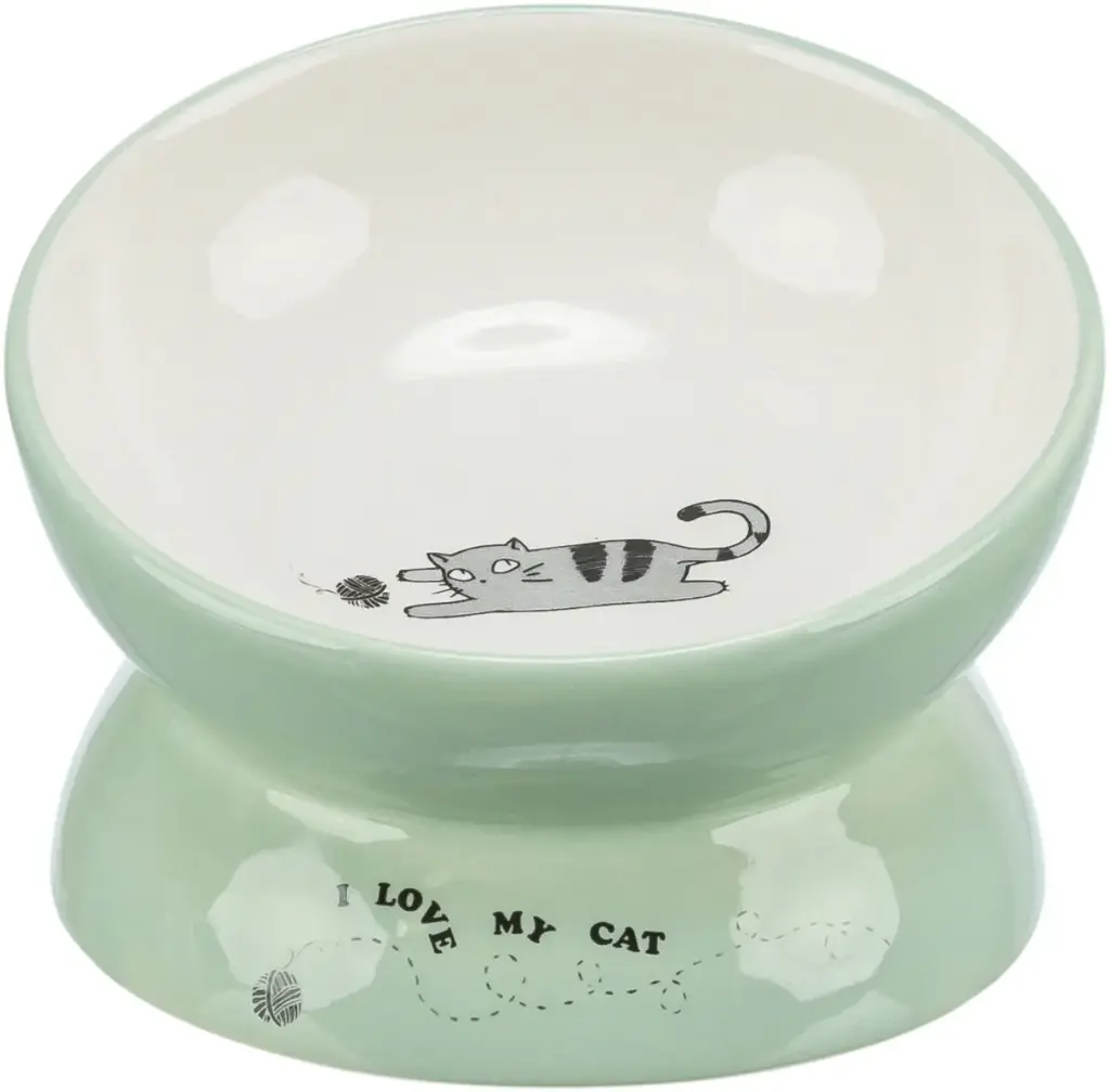 [55498] Gamelle en céramique (13 cm - sauge/blanc) - Trixie