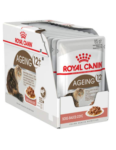 [555_497] Feline Nutrition Ageing +12 "en sauce" (12 sachets 85 g) - Royal Canin