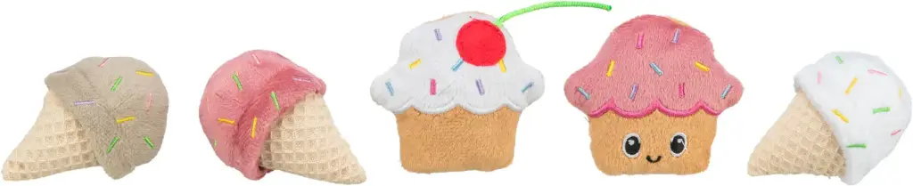 [55502] Peluche Glace ou Cupcake (7 cm) (coloris et formes aléatoires) - Trixie