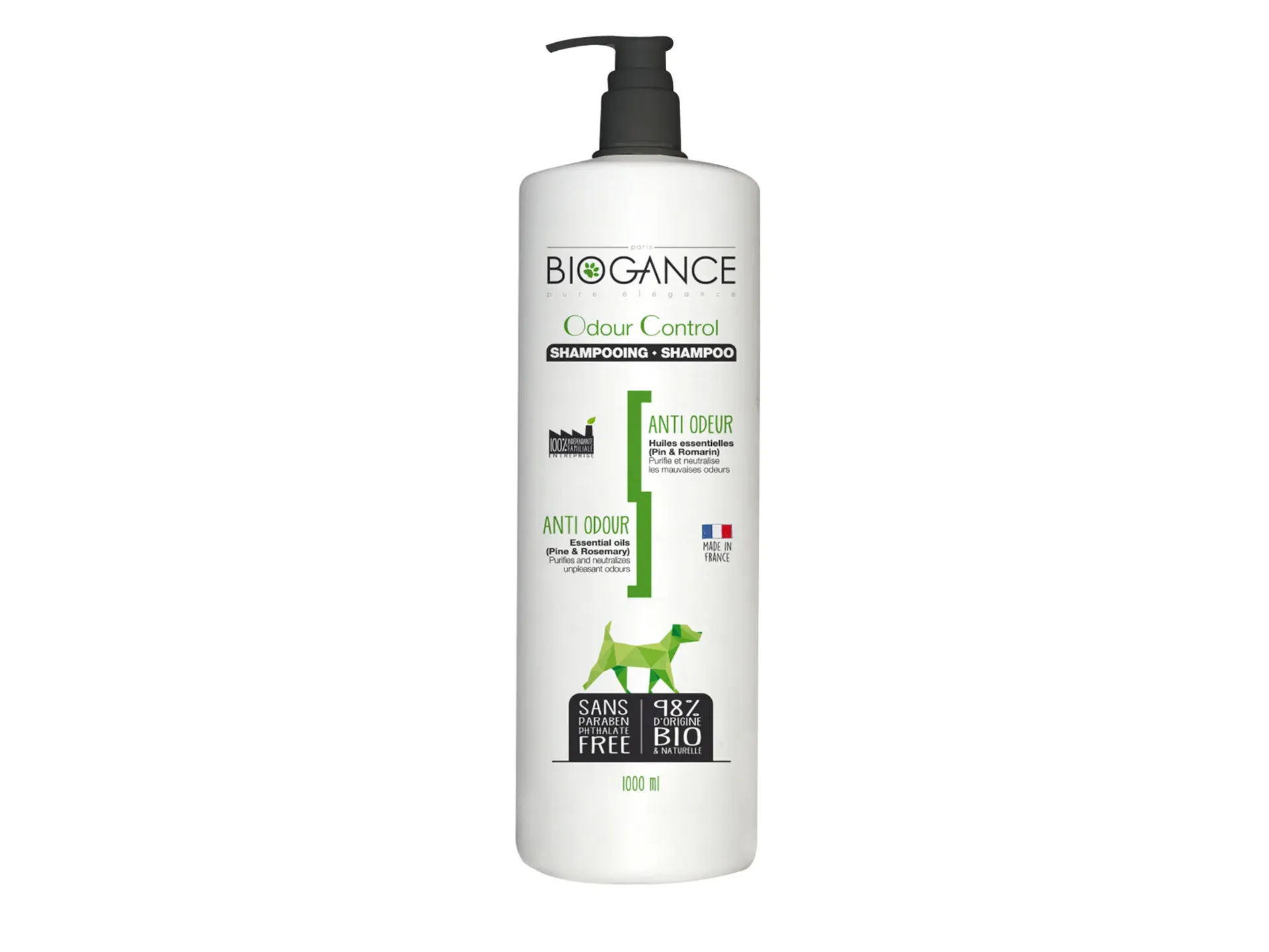 [55521] Shampooing anti odeur pour chien (1 litre) - Biogance