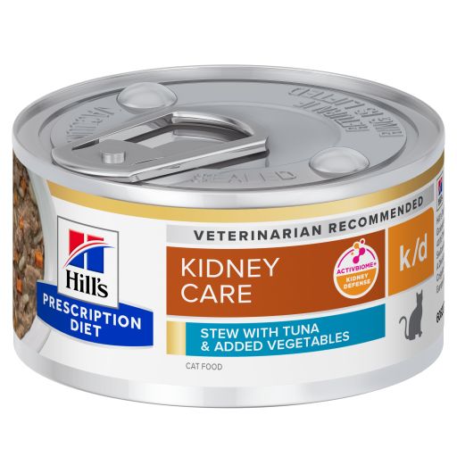 Feline k/d mijotés thon et légumes (24 boîtes 82 g) - Hill's Prescription Diet