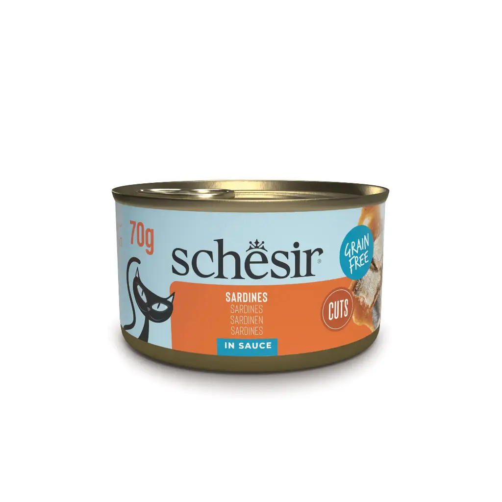 Boite "Grain Free" Fillets de Sardines en sauce (70 g) - Schesir