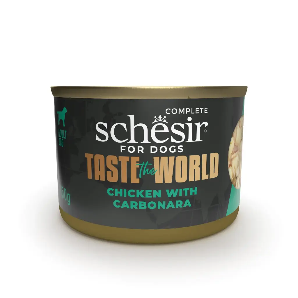 Boite de pâtée pour chien Poulet Carbonara (150 g) - Schesir
