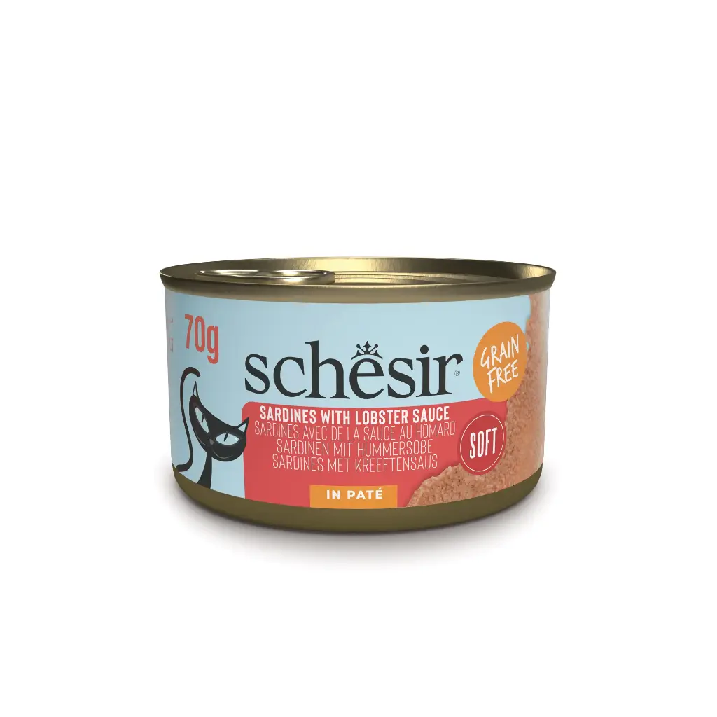 Boite "Grain Free" Sardines en pâté sauce Homard (70 g) - Schesir