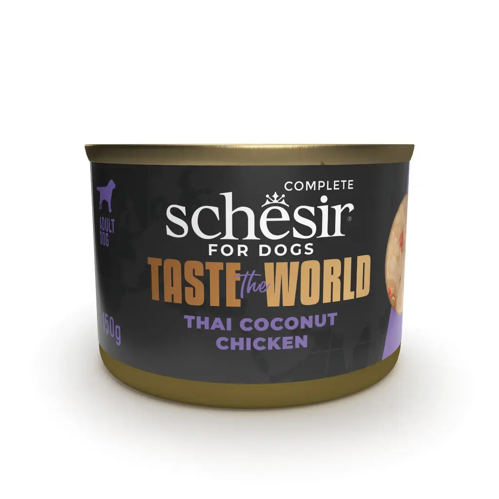 Boite de pâtée pour chien Poulet Chicken Thai Coconut (150 g) - Schesir