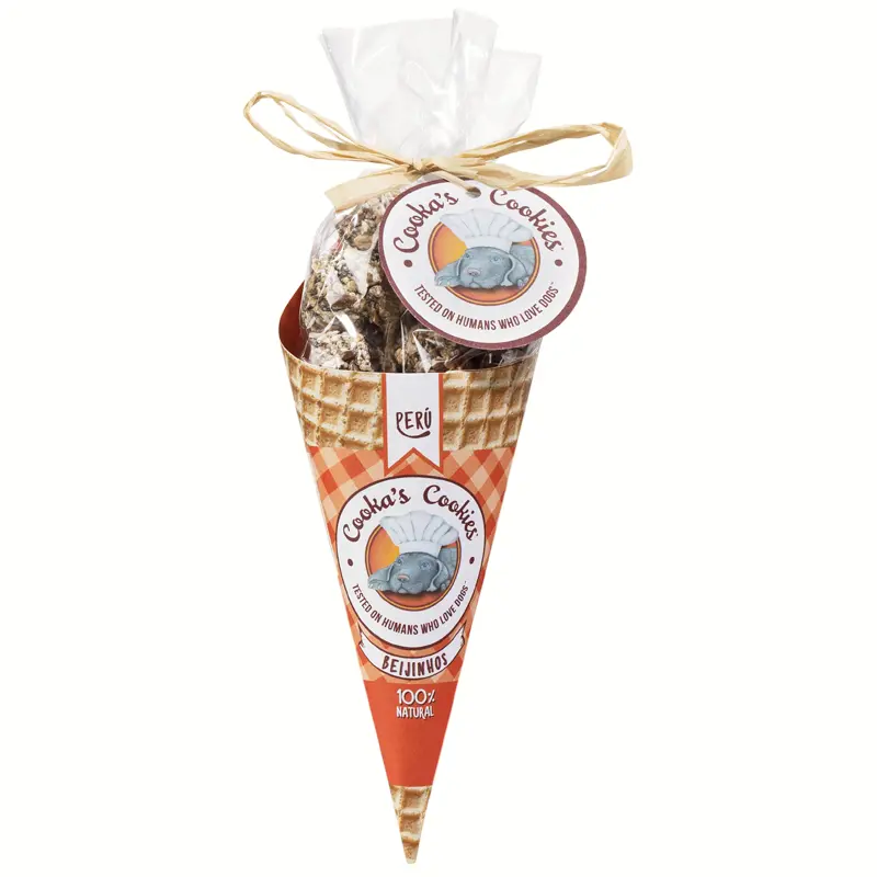 Cornet de friandises Dinde (50 g) - Cooka's Cookies