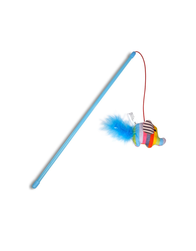 [55680] Jouet Chat Bowi Canne à pêche Eléphant (40 cm) - Vadigran