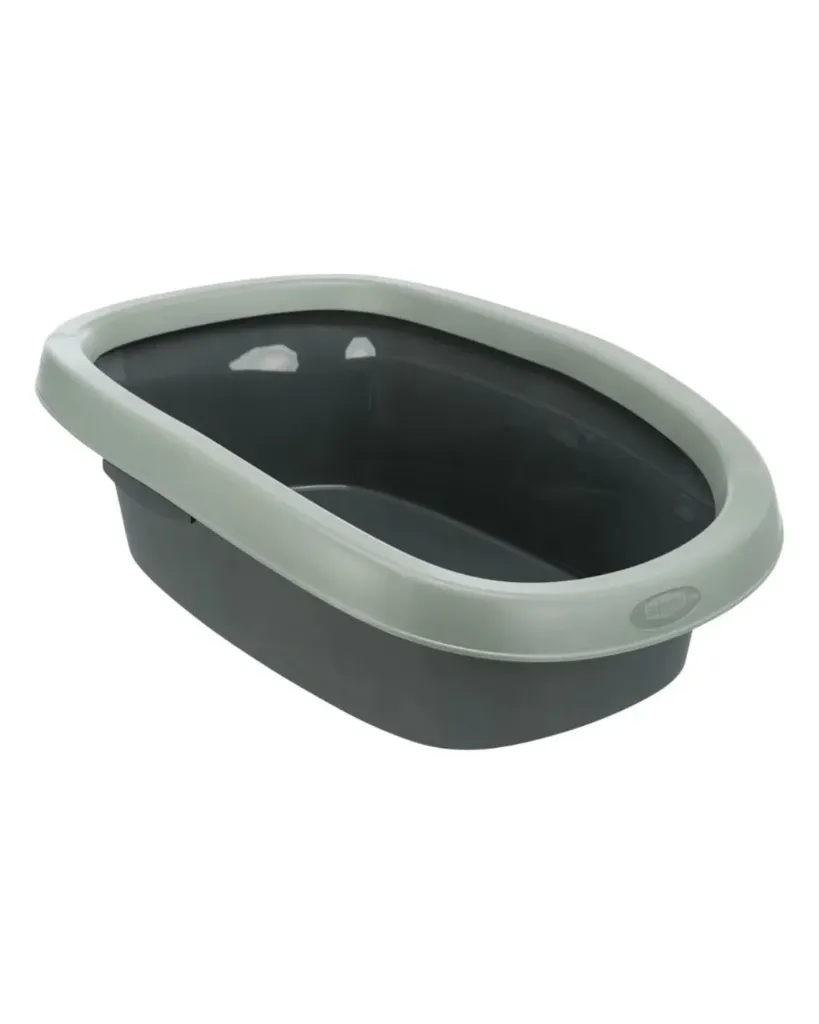 Bac à litière Carlo avec rebord Anthracite/Gris-Vert (Taille 1) - Trixie