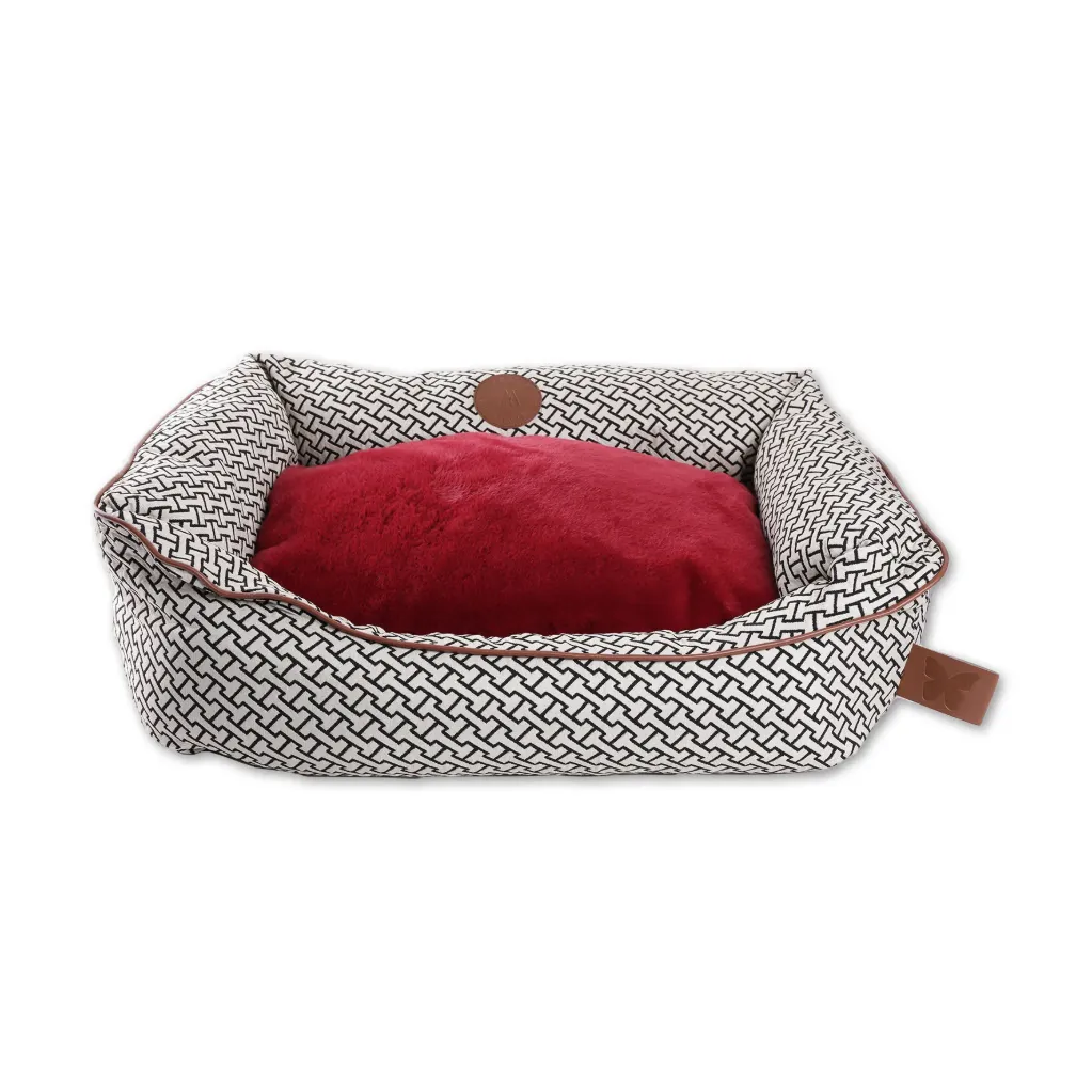 Corbeille Domino "Avenue Montaigne" rouge (Taille 60 cm) - Martin Sellier