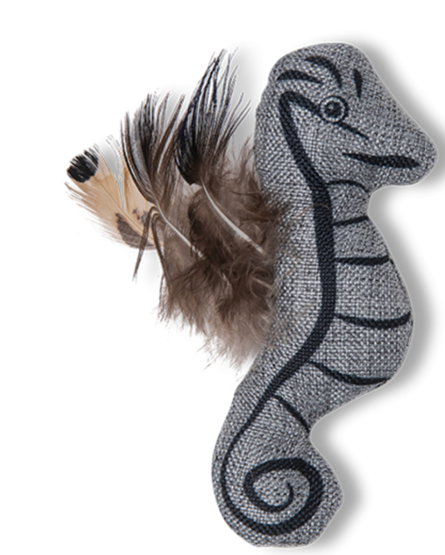Jouet chat Seawies hippocampe (11 cm) - Vadigran