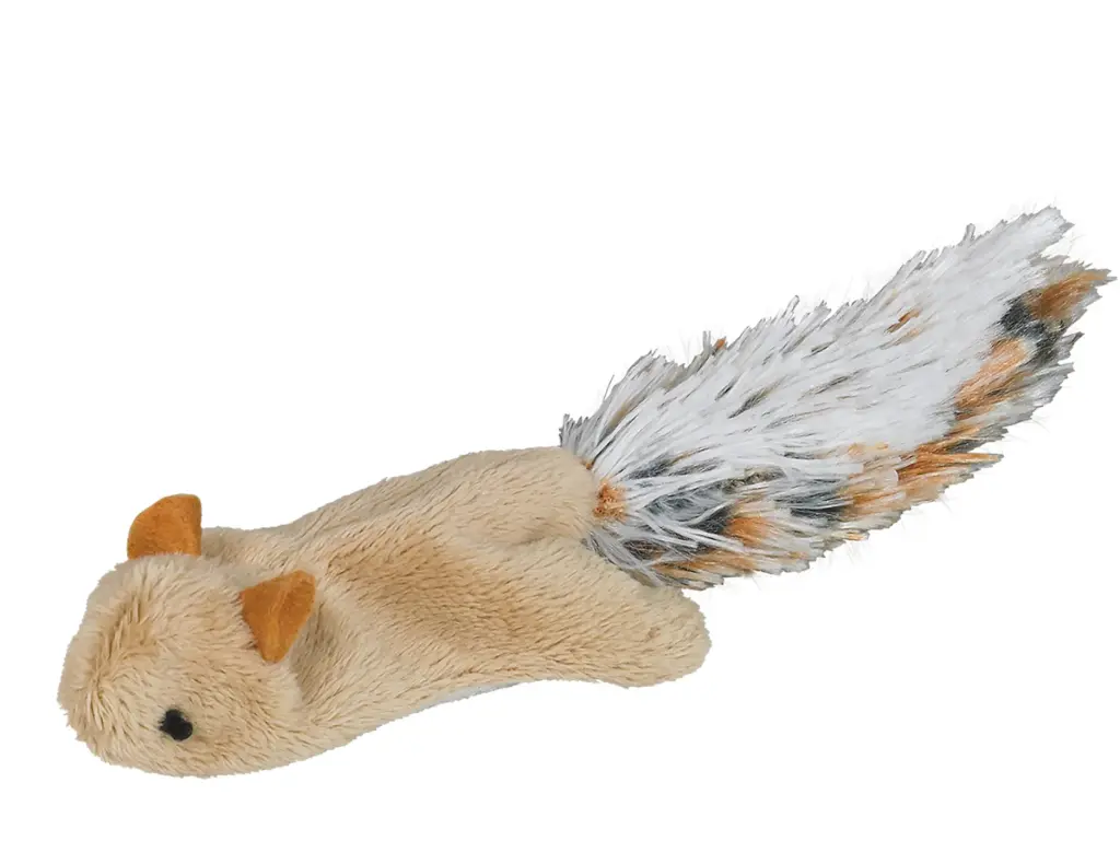 Jouet chat Peluche écureuil volant (10.5 cm) - Vadigran