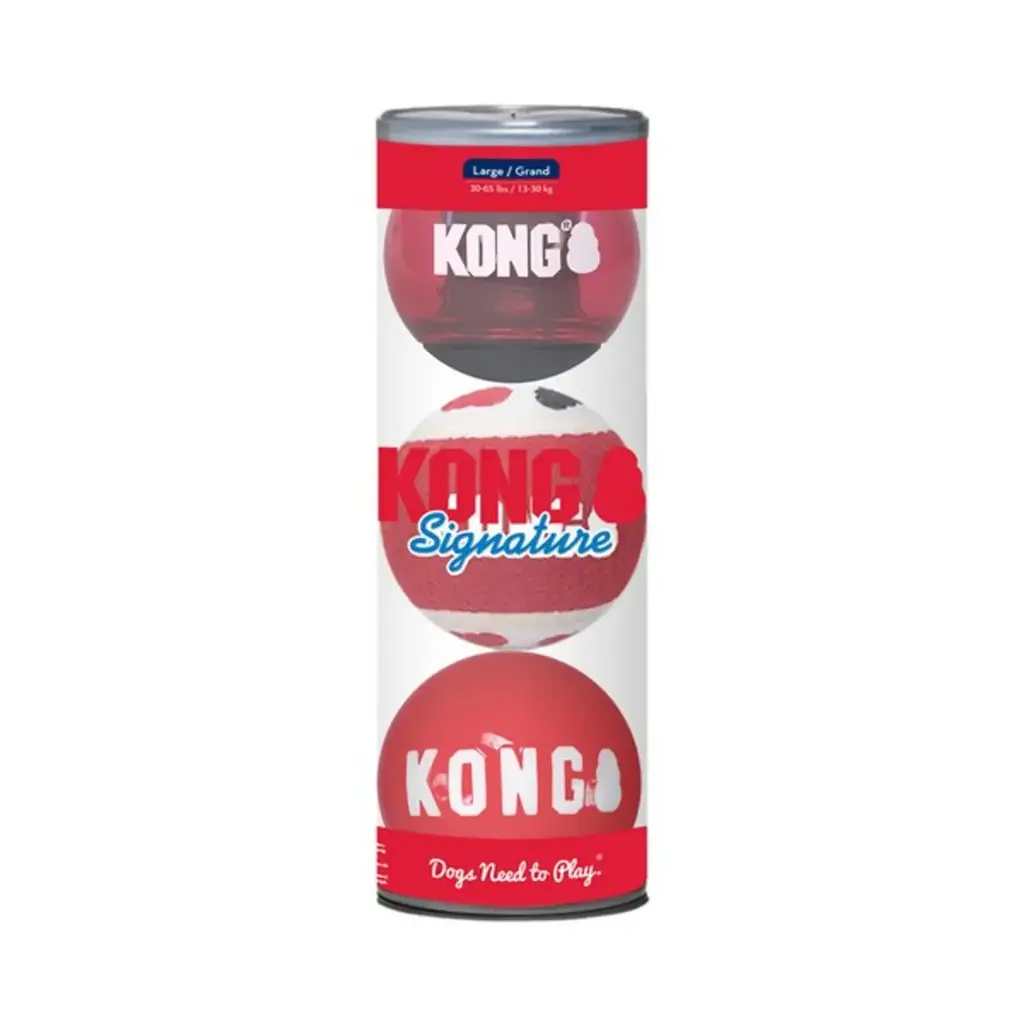 Balls Signature - Pack de 3 balles (taille L) - Kong