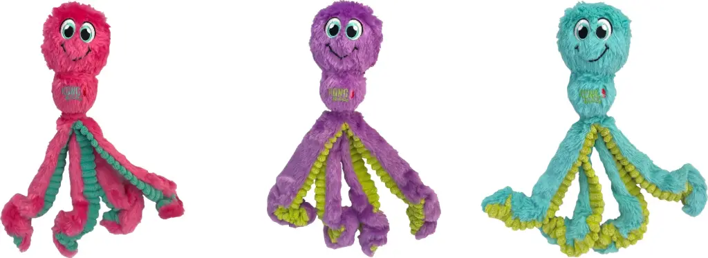 Jouet Chien Wubba Octopus (coloris et formes aléatoires) (L) - Kong