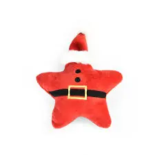 Xmas Peluche Etoile avec grelot (diamètre 9 cm) - Bubimex