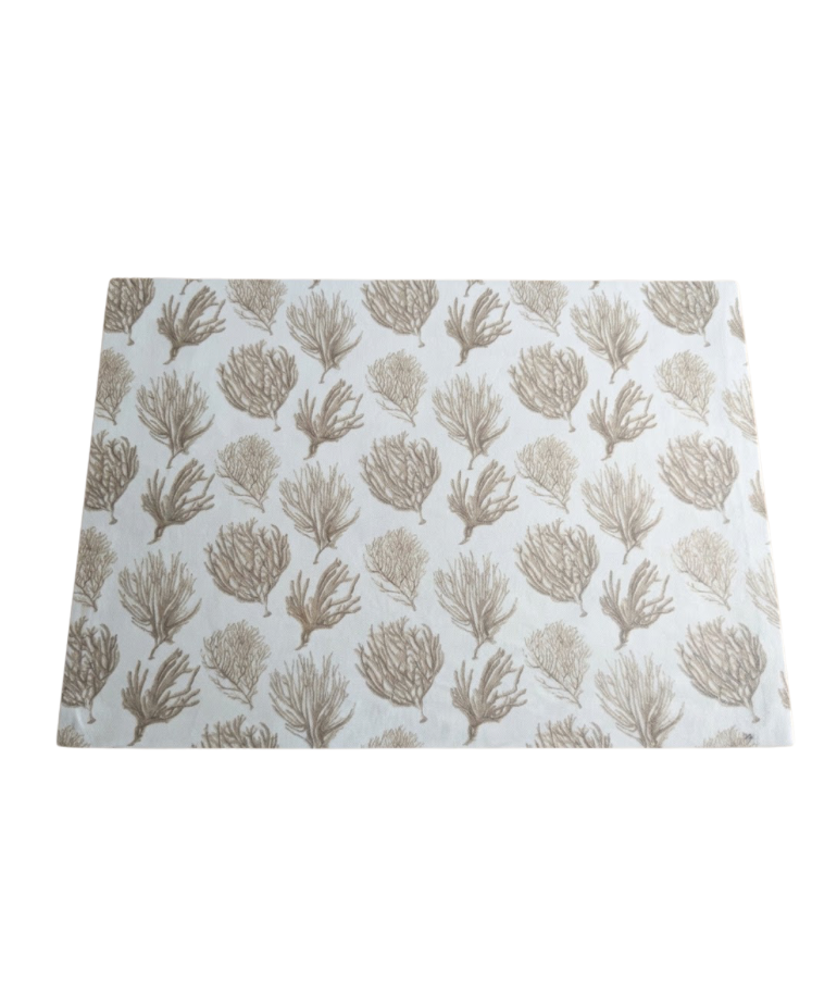 Set de table rect. corail beige 33x45 - Podevache