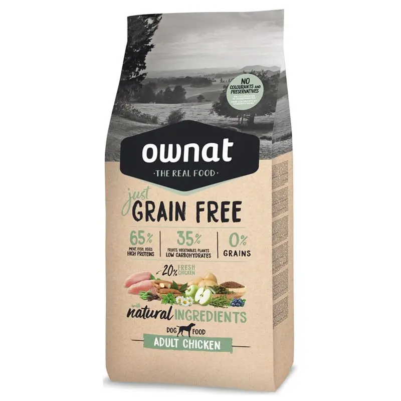Croquettes Just Chien GF Adult Chicken (14 kg) - OWNAT