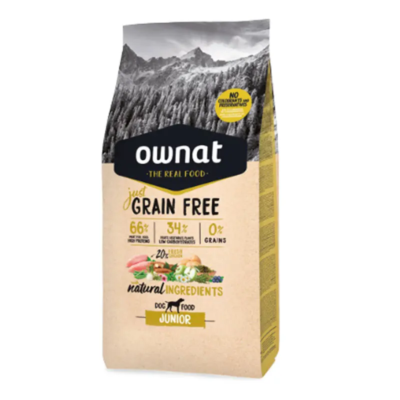 Croquettes Just Chien GF Junior (3 kg) - OWNAT