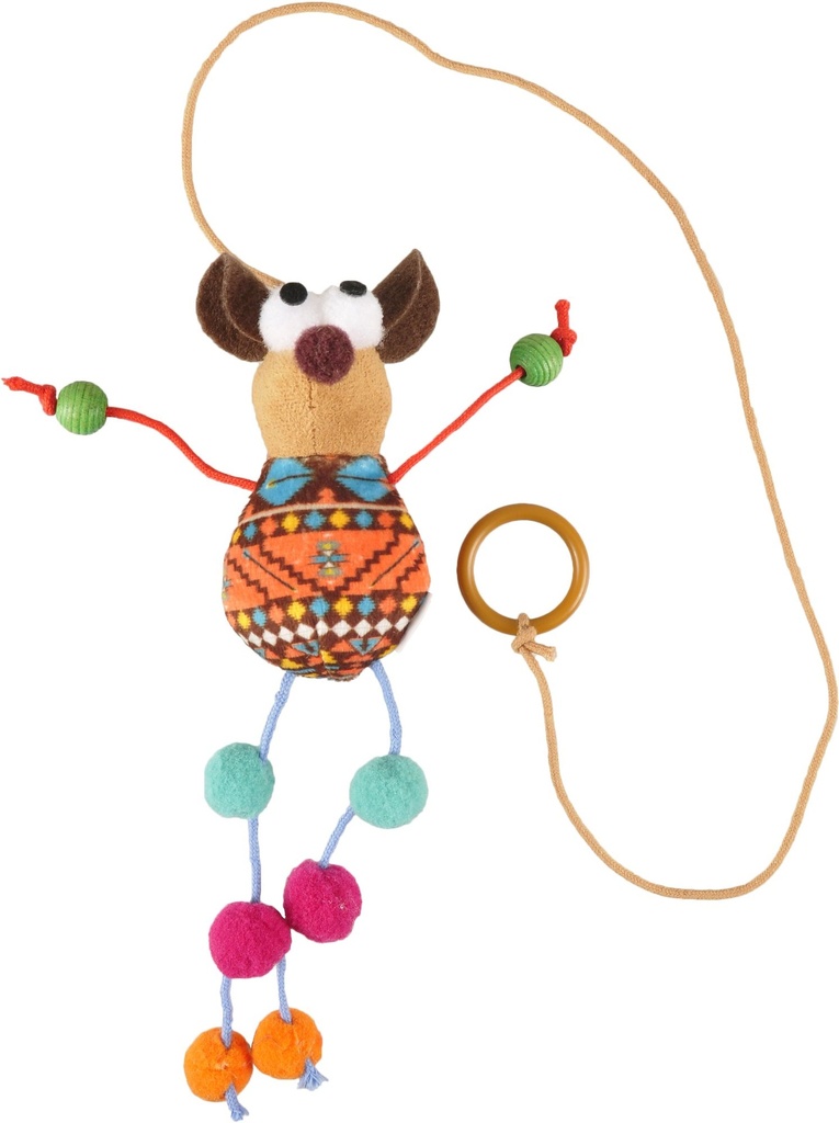 [56023] Jouet Indy Souris mélange - Flamingo