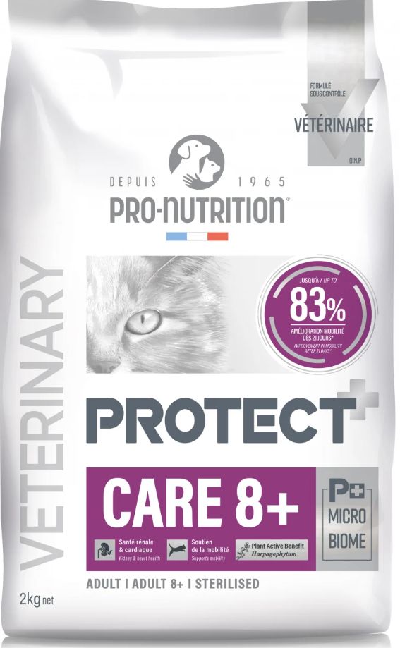 [56044-001] Croquettes Protect Care 8+ pour chat (2 kg) - Pro-Nutrition