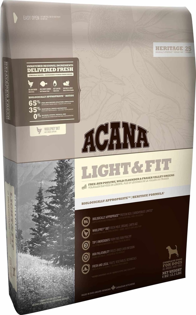 Light & Fit Dog (2 kg) - Acana Heritage