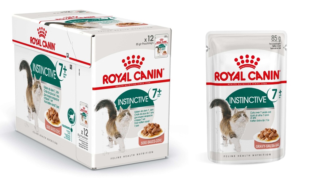 Feline Nutrition Instinctive +7 "en sauce" (12 sachets 85 g) - Royal Canin