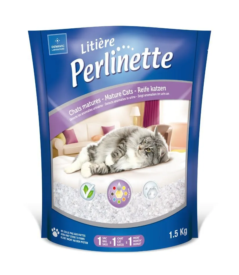 Perlinette chat mature 6 ans et + (1.5 kg) - Demavic