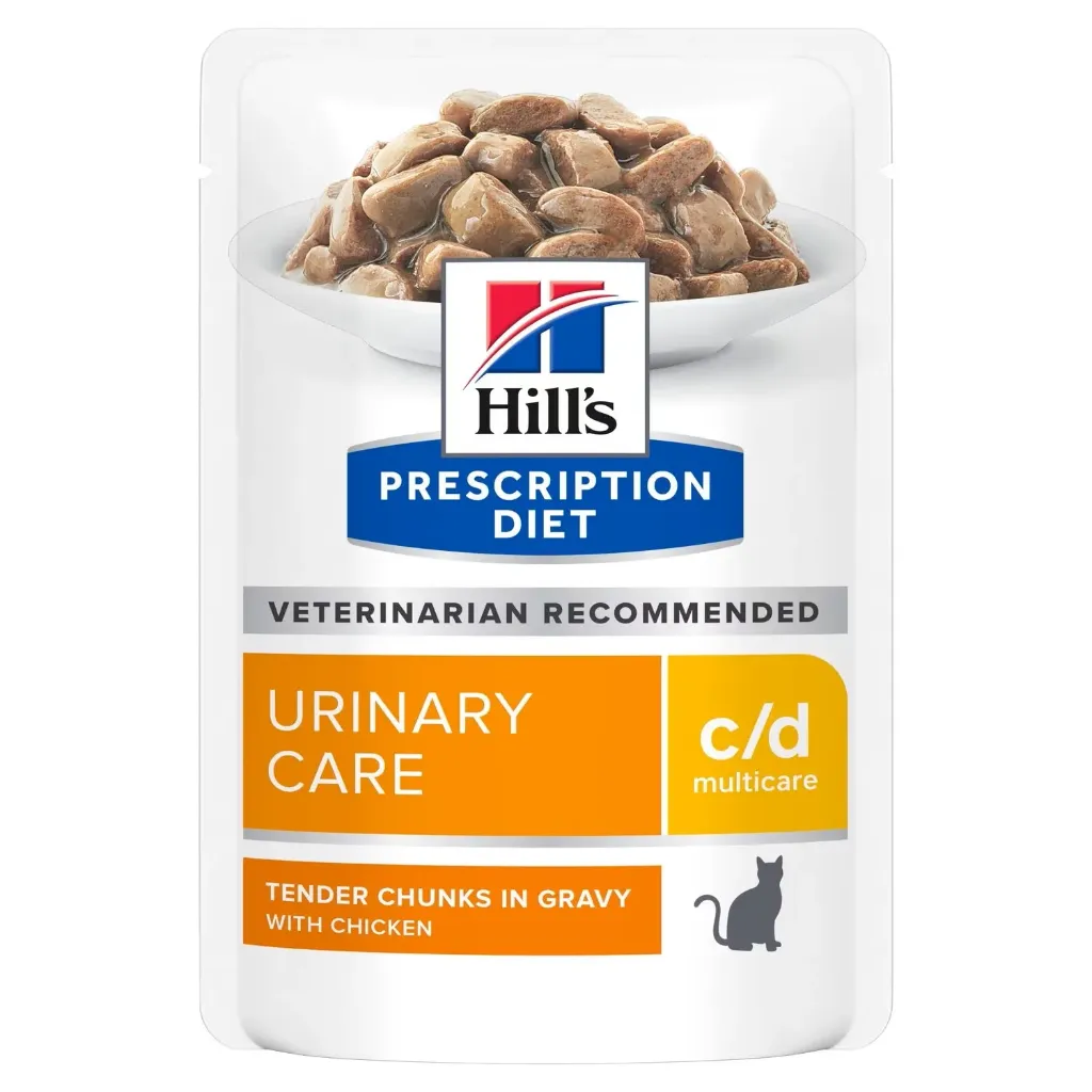 Feline c/d Multicare - Urinary Care - Poulet (12 sachets 85 g) - Hill's Prescription Diet