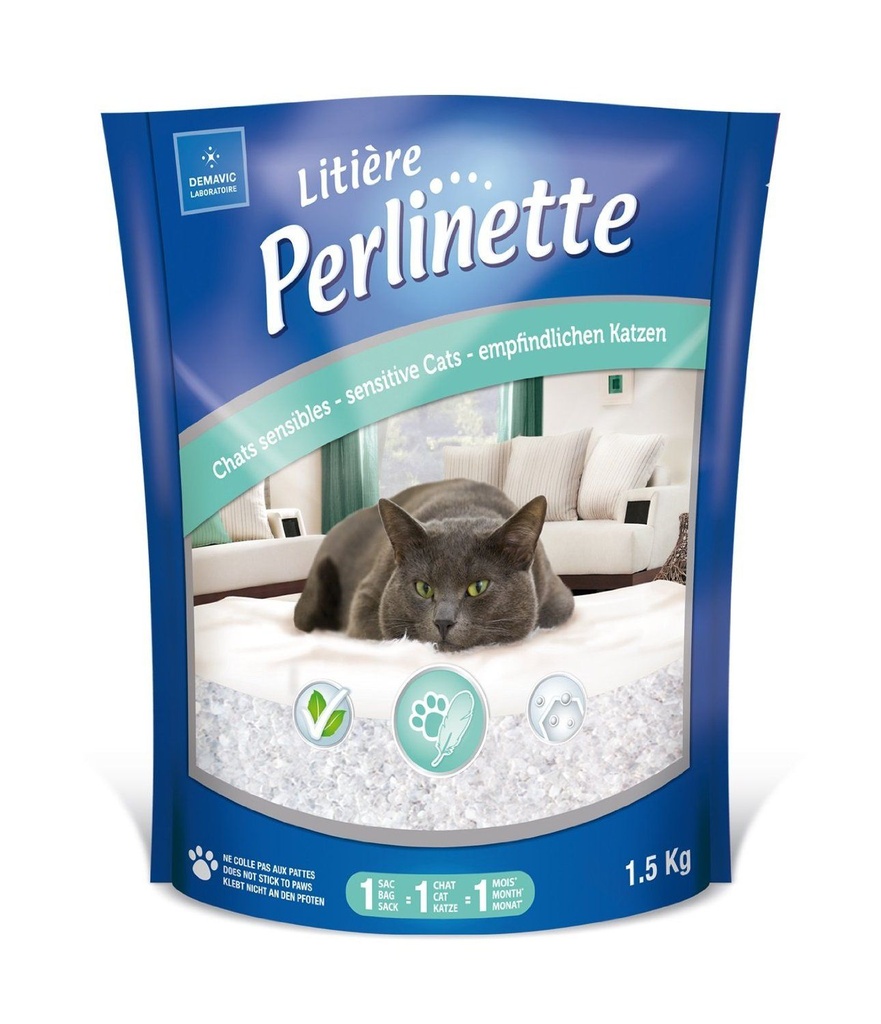 Perlinette chat sensible (1.5 kg) - Demavic