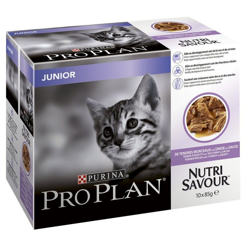 Nutrisavour "Junior" à la dinde en sauce - Pro Plan (Nombre d'unités : 24)