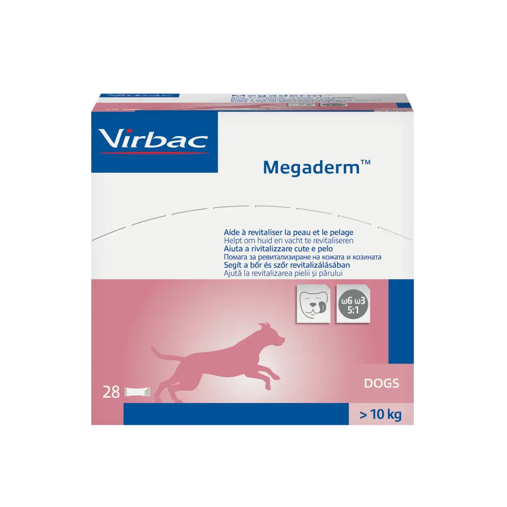 Mégaderm unidoses pour grand chien (28 sachets 8 ml) - Virbac