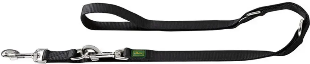 [6669_13393] Laisse d'éducation 3 points "Vario Rapid" - Noir (M) - Hunter