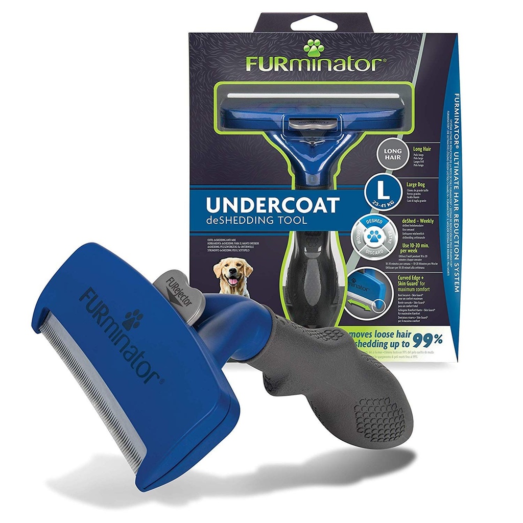 Brosse chiens L poils longs Undercoat deShedding - Furminator