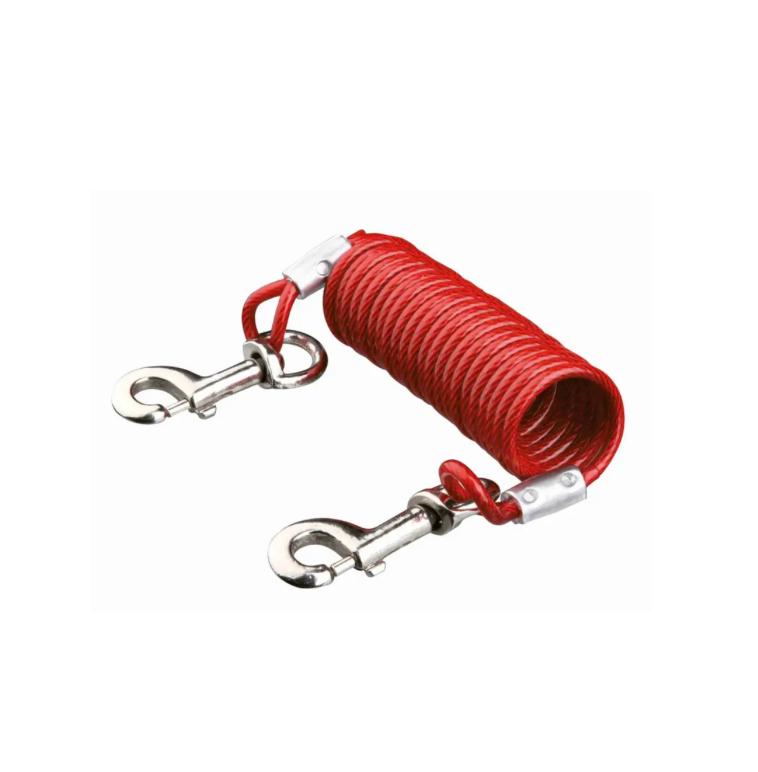 Chaine d'attache avec cable en spirale 5 m (chien jusqu'à 50 kg) - Trixie