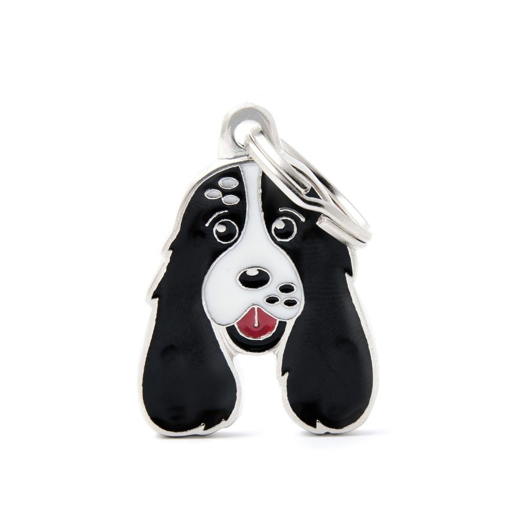 Médaille "Cocker blanc et noir" - MyFamily