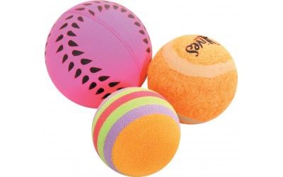 Jouets chat 3 balles mêlées 4 cm - Zolux