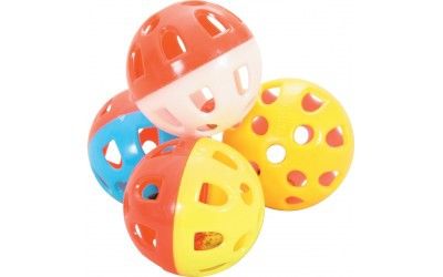 Jouets chat 4 sphères grelot 4 cm - Zolux