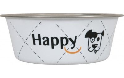 [7340_14368] Ecuelle inox "Happy" blanc (Taille 1) - Zolux