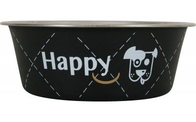 Ecuelle inox "Happy" noir (Taille 2) - Zolux