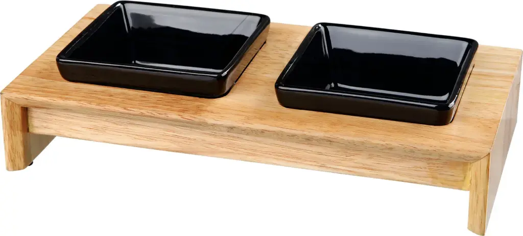 Set écuelles bois et céramique (S) - Trixie