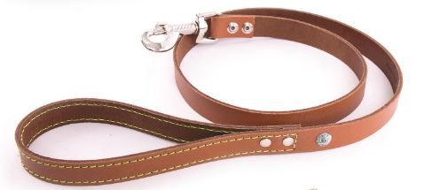 Laisse en cuir Flash - Noir/Orange - Martin Sellier