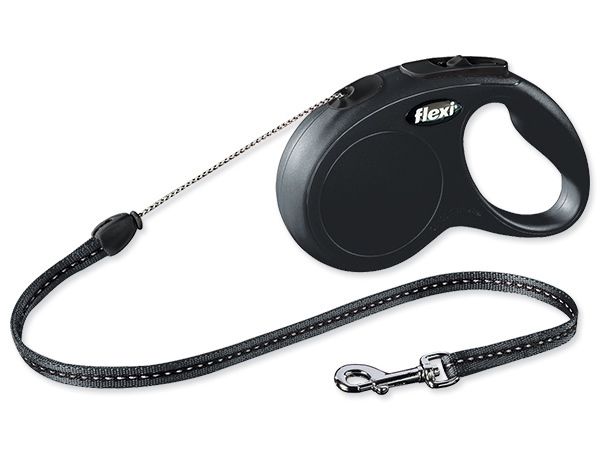 [7918_15040] Laisse corde Flexi "New Classic"- Noir (M 8m) - Flexi