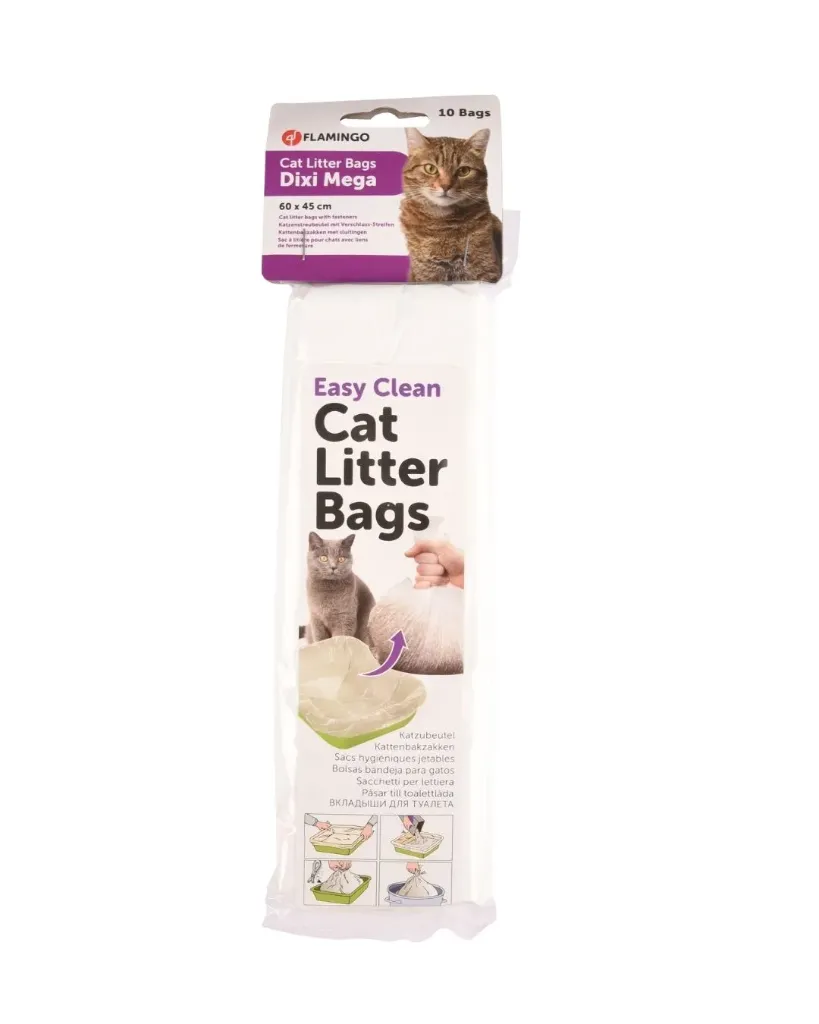 [7968] Sacs à litière Mega (x10) - Flamingo