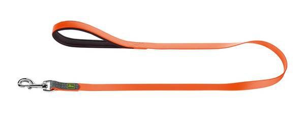 Laisse nylon "Convenience" orange fluo (Taille 2) - Hunter