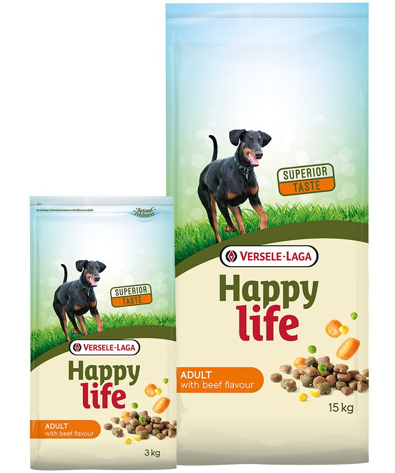 Happy Life "Adult" boeuf (15 kg) - Versele Laga