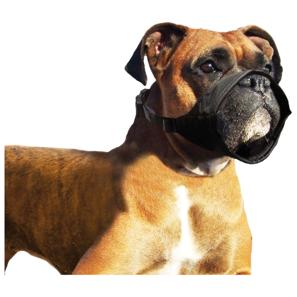 Muselière nylon noire (XXXL) - Flamingo