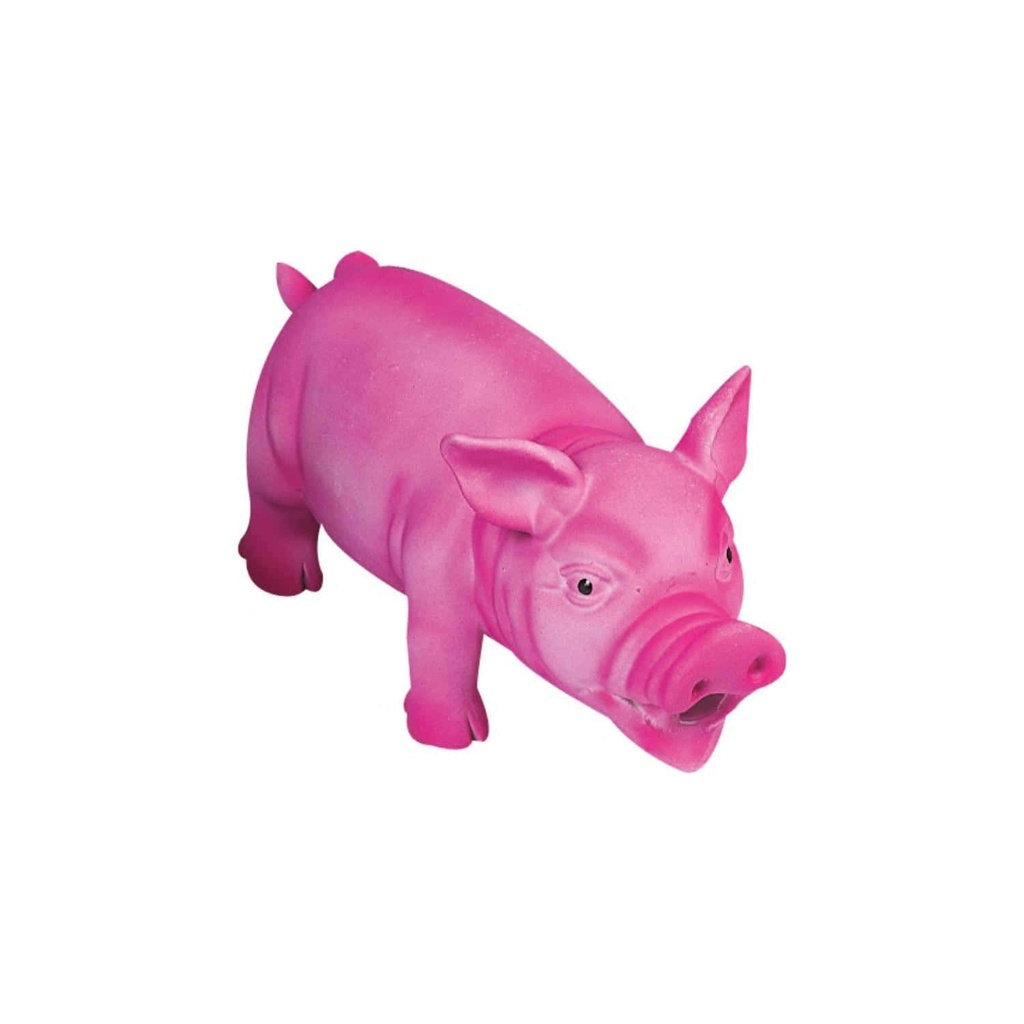 Jouet en latex Cochon 22 cm (Rose) - Flamingo