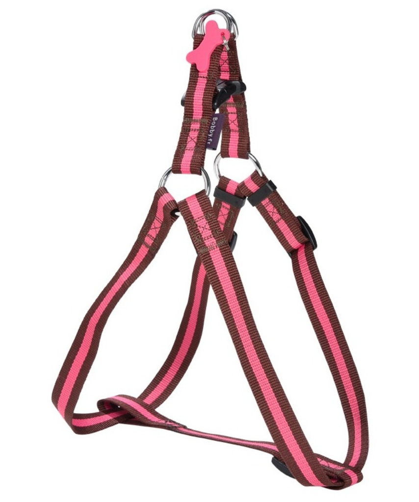 Harnais "Arlequin" en nylon - Marron (L) - Bobby